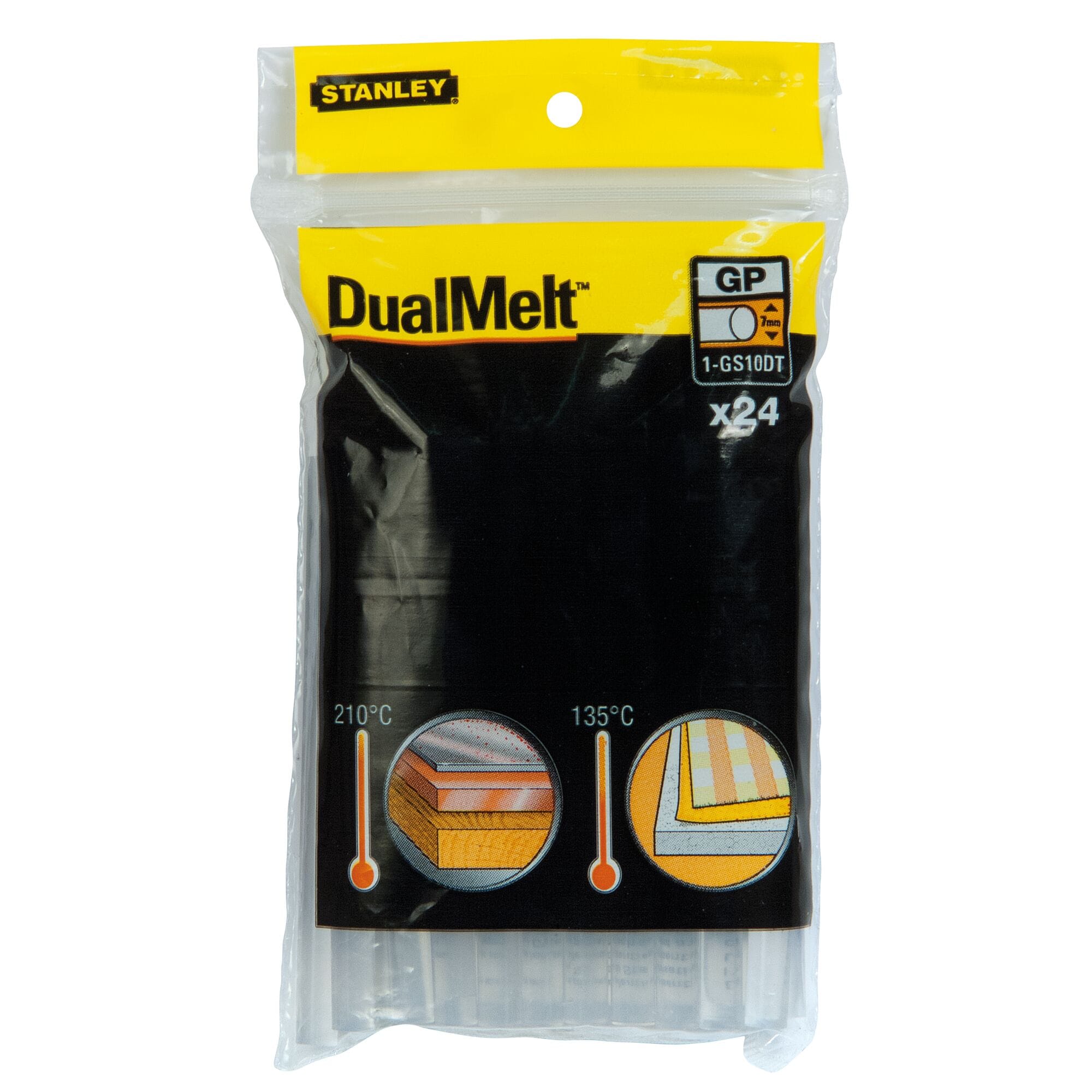 7 mm Dual Melt Glue Sticks 24 PK STANLEY