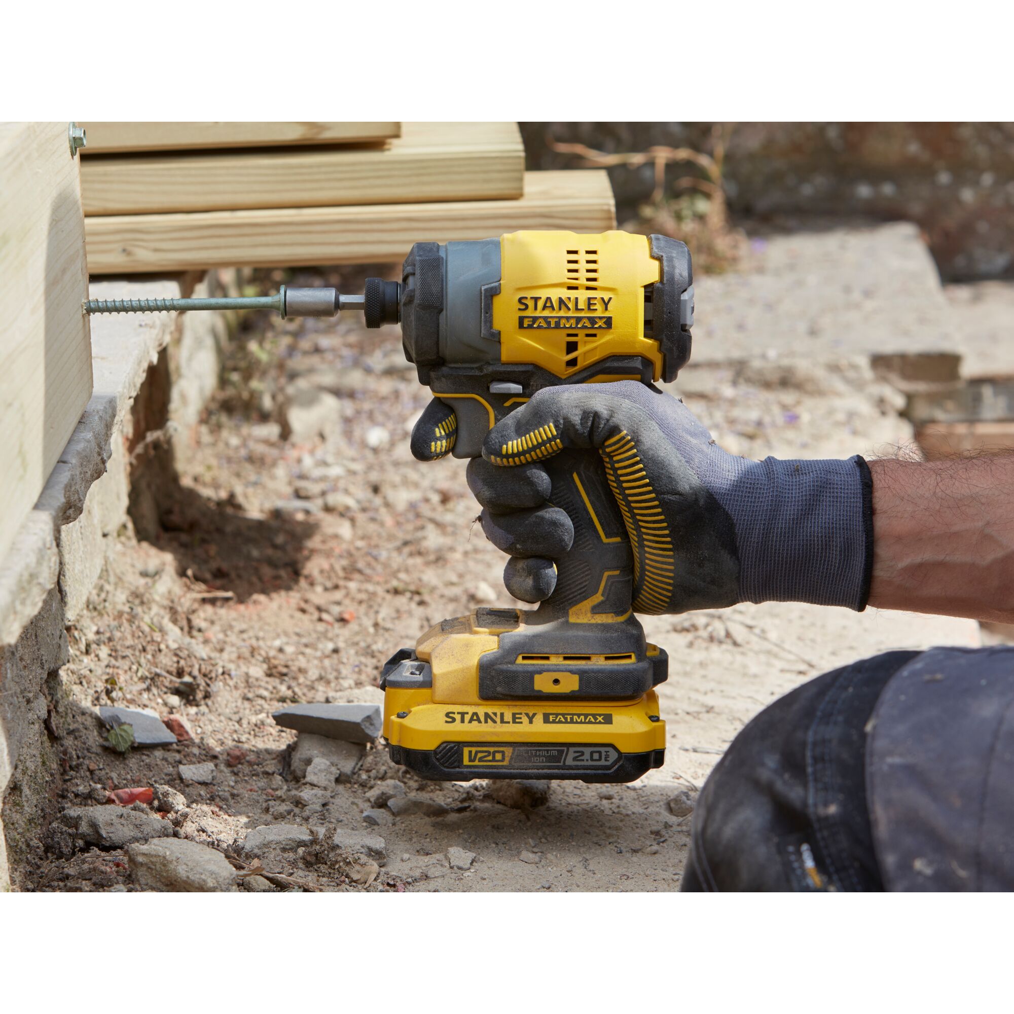 Stanley drill and impact deals driver set